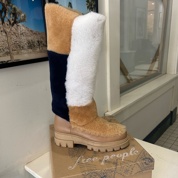 Free People Happy Thoughts Faux Fur Boots - Picture 3 of 5